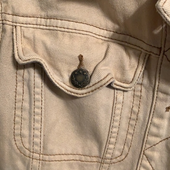 Awesome free people tan jean jacket - Picture 3 of 6